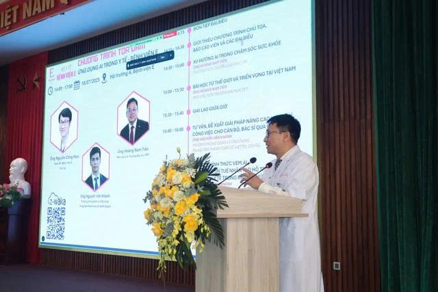 Đưa trí tuệ nhân tạo (AI) vào công tác khám chữa bệnh tại Bệnh viện E, mang lại nhiều lợi ích cho người bệnh