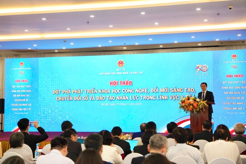 Hội thảo Đột phá phát triển khoa học công nghệ, đổi mới sáng tạo, chuyển đổi số và đào tạo nhân lực trong lĩnh vực y tế