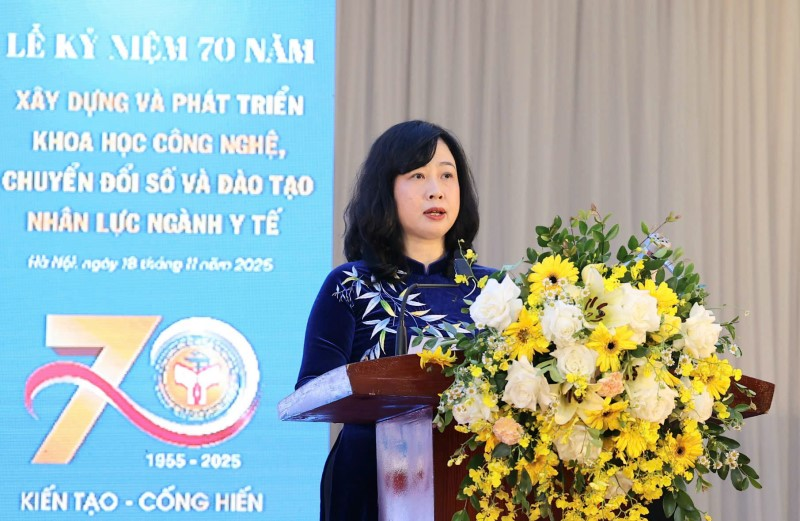 Bộ trưởng Bộ Y tế Đào Hồng Lan: Khoa học, công nghệ và đào tạo nhân lực chính là nền tảng vững chắc của nền y tế Việt Nam hiện đại, nhân văn, công bằng và phát triển bền vững