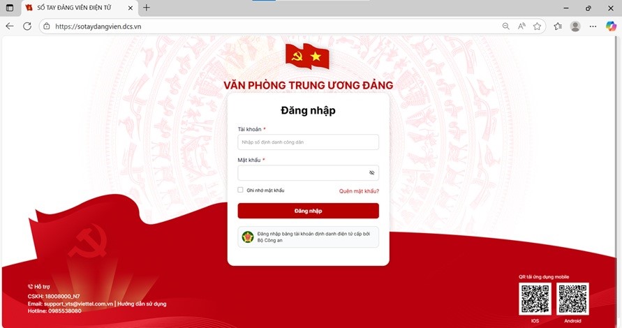 Đẩy mạnh chuyển đổi số: Ứng dụng Sổ tay đảng viên điện tử, công cụ hiện đại hóa công tác Đảng